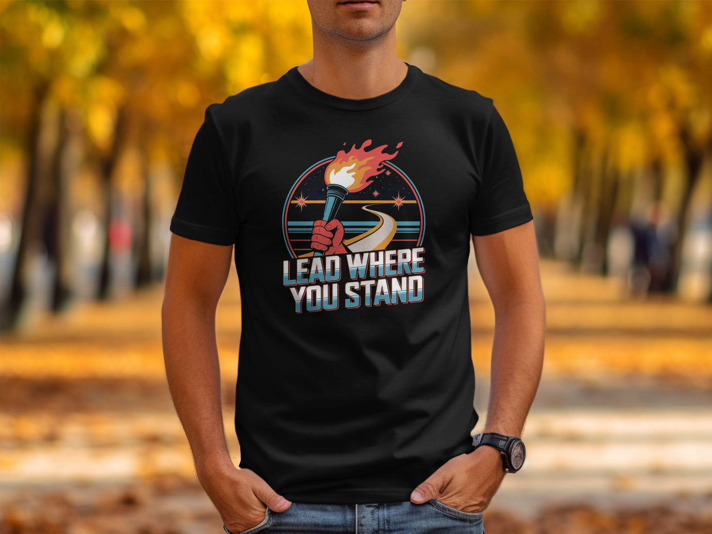 "Lead Where You Stand" - Patriotic Tee