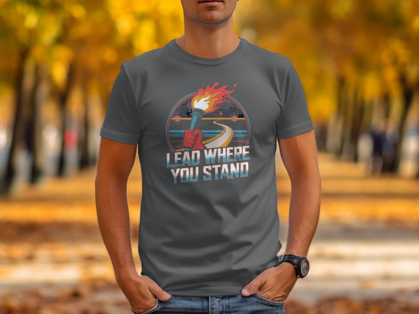 "Lead Where You Stand" - Patriotic Tee