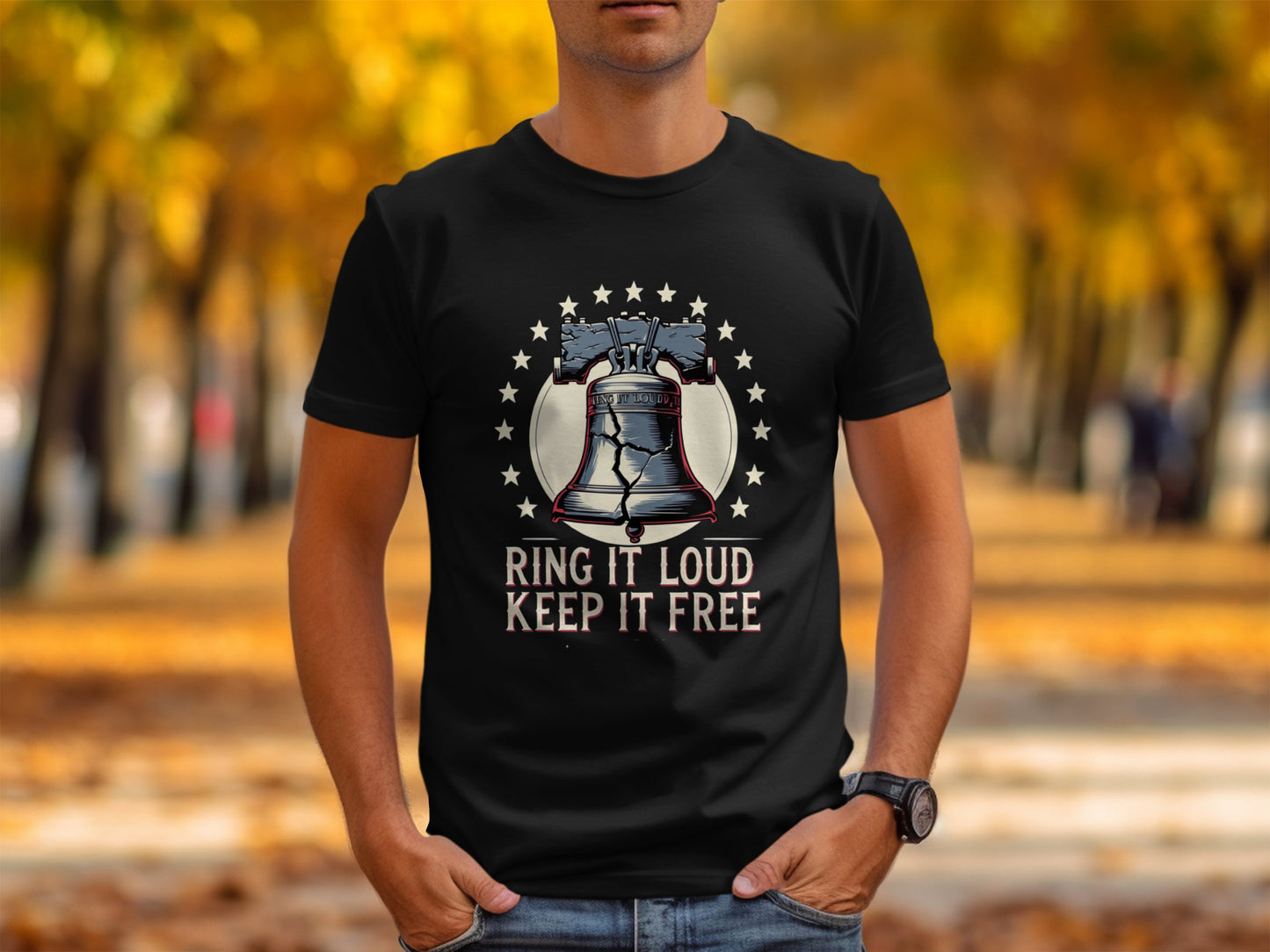"Ring It Loud, Keep It Free" - Liberty Bell Patriot Tee