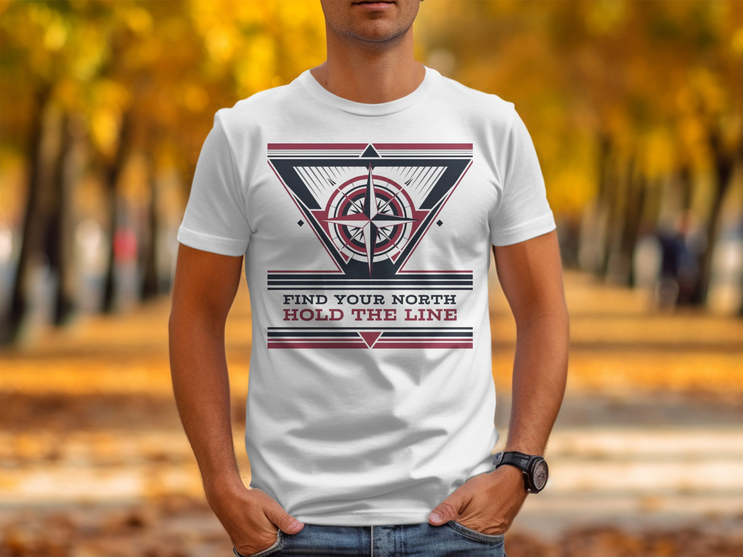 "Find Your North, Hold the Line" -  Patriot T-Shirt