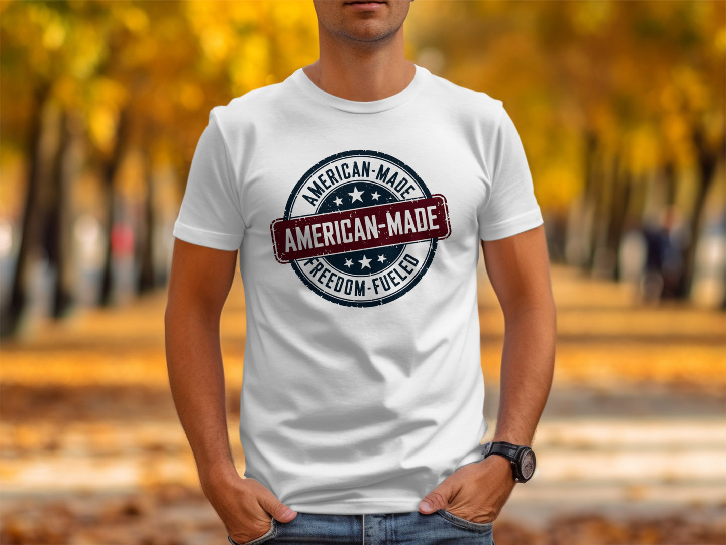 "American-Made, Freedom-Fueled" - Patriotic Tee