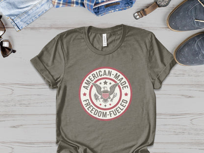 "American-Made, Freedom-Fueled" - Patriotic Tee