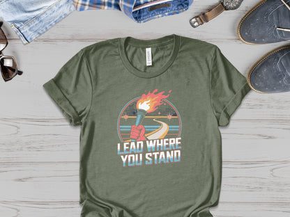 "Lead Where You Stand" - Patriotic Tee