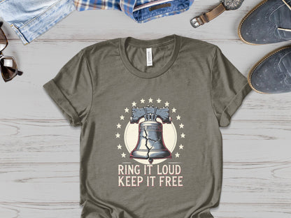 "Ring It Loud, Keep It Free" - Liberty Bell Patriot Tee