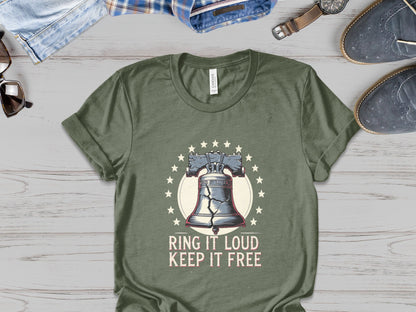 "Ring It Loud, Keep It Free" - Liberty Bell Patriot Tee