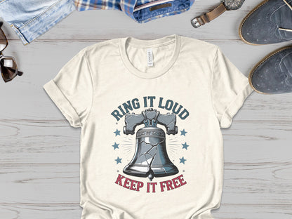 "Ring It Loud, Keep It Free" - Liberty Bell Patriot Tee